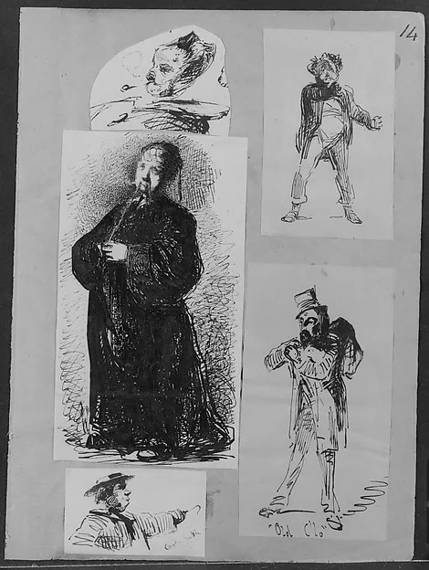 James Whistler, Captain Cuttle (a Character from Charles Dickens's "Dombey and Son") (from Sketchbook)