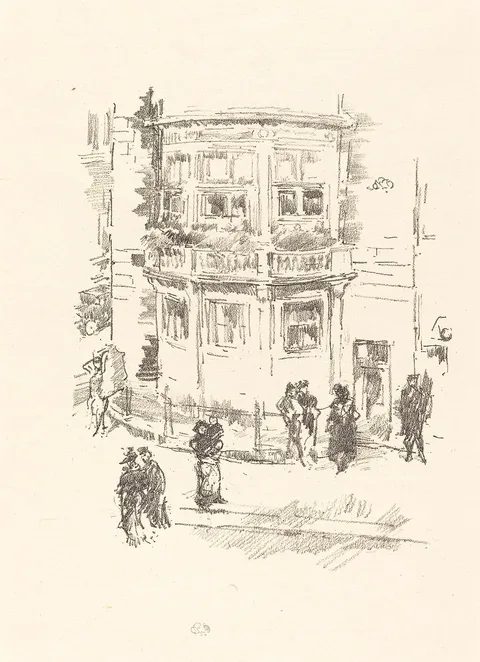 James Whistler, The Manager's Window, Gaiety Theatre