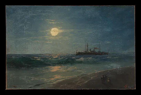 Ivan Konstantinovich Aivazovsky, Ship by Moonlight