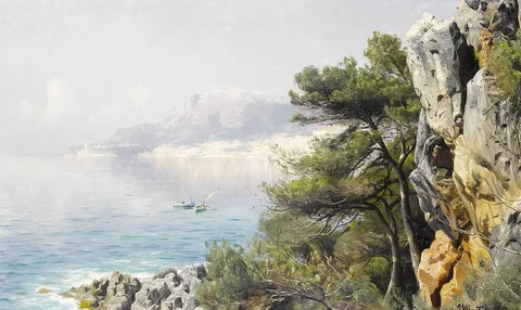 Peder Mønsted, View of Monte Carlo Bay