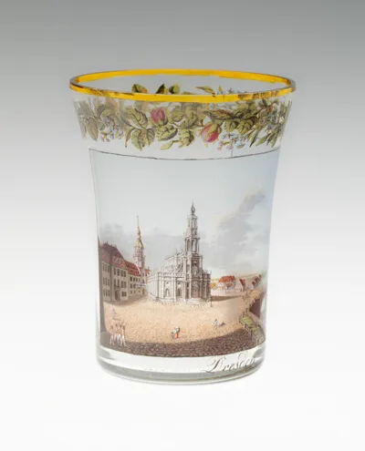 Gottlob Samuel Mohn, Beaker with a view of Dresden