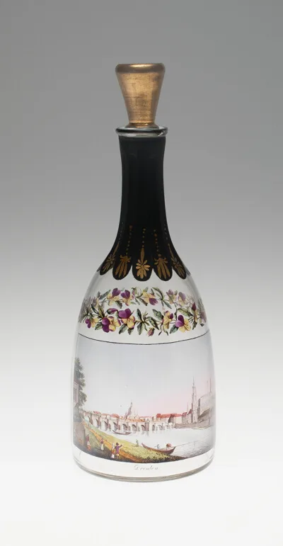 Gottlob Samuel Mohn, Bottle with a View of Dresden