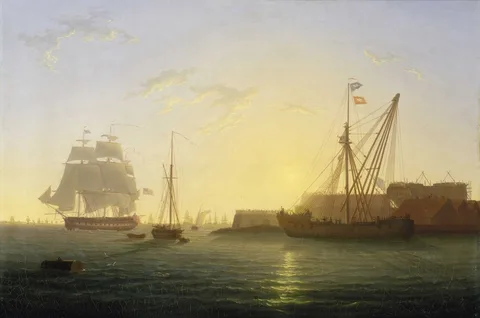 William Joy, HMS 'Clyde' Arriving at Sheerness After the 'Nore' Mutiny, 30 May 1797
