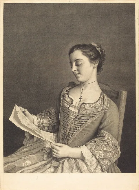 Jean Daullé, Mlle. Lavergne