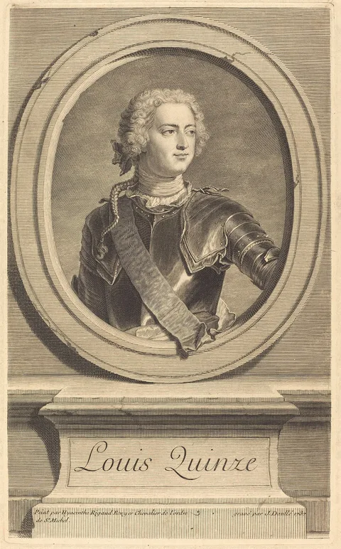 Jean Daullé, Louis XV