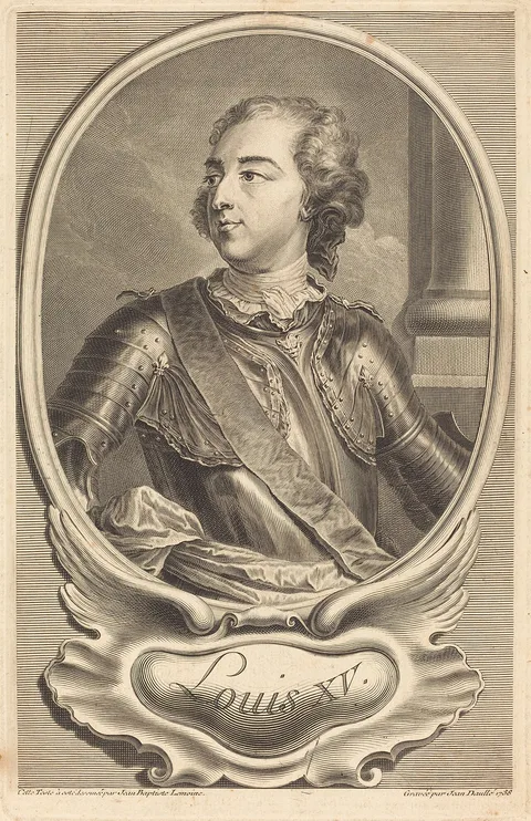 Jean Daullé, Louis XV
