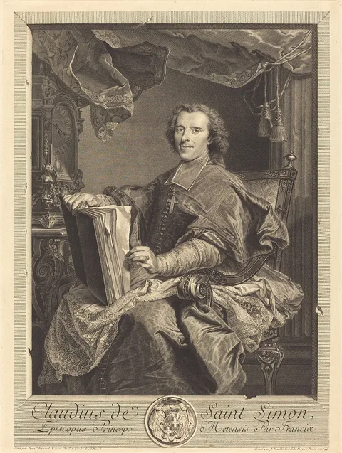 Jean Daullé, Claudius de Saint-Simon, Prince-Evêque de Metz