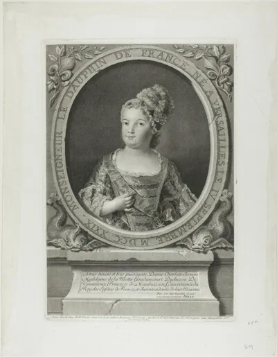 Jean Daullé, Monseigneur le Dauphin de France (Portrait of Louis, the Dauphin of France)