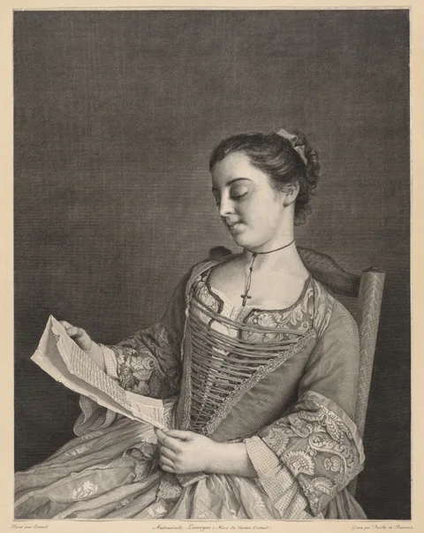 Jean Daullé, Mademoiselle Lavergne
