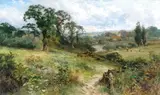 John Horace Hooper, Shiplake on the River Thames from the Wargrave Hills