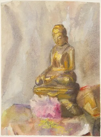 Emily Sargent, Statuette of a Buddha