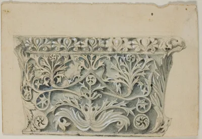 John Ruskin, Byzantine Column Capital