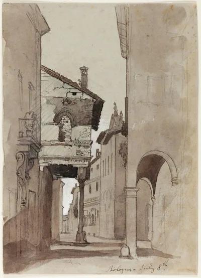 John Ruskin, Street in Bologna