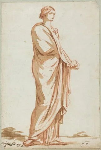 Jacques-Louis David, Roman Statue of a Standing Woman