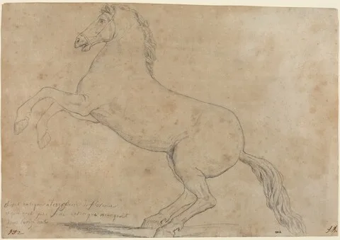 Jacques-Louis David, An Antique Sculpture of a Horse