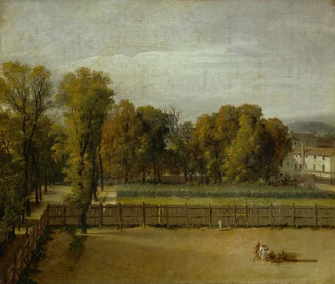 Jacques-Louis David, Vue des Jardins du Luxembourg