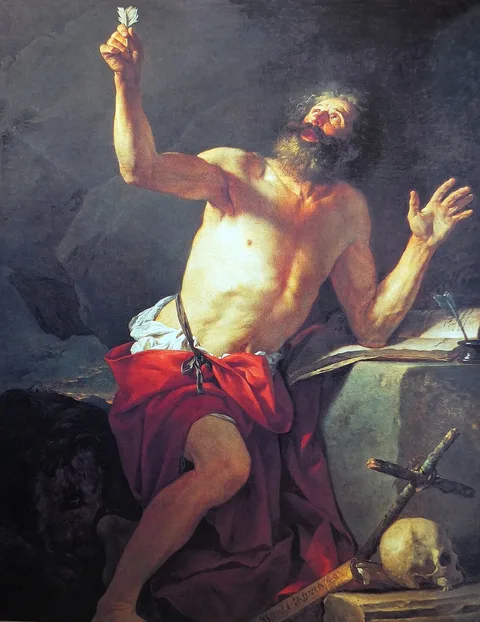 Jacques-Louis David, Saint Jerome Hears the Trumpet of the Last Judgment