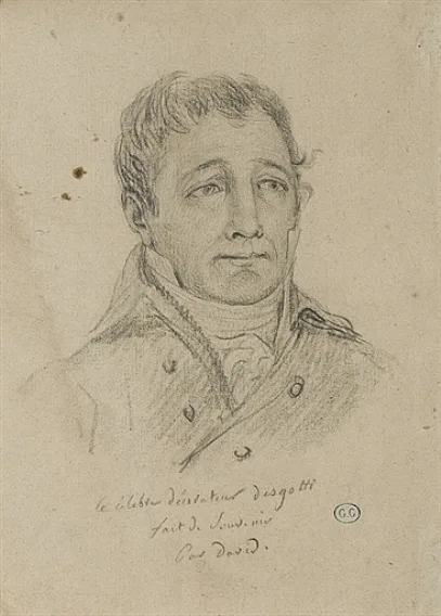 Jacques-Louis David, Portrait of Ignazio Degotti