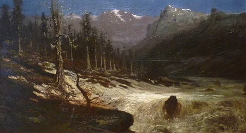 Gustave Doré, River in the Alps