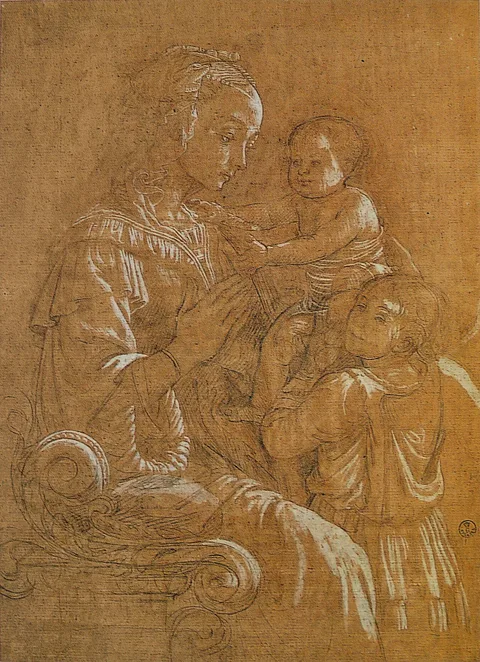 Filippo Lippi, Madonna and Child with two angels
