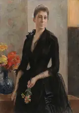 Albert Edelfelt, Portrait of Mme Weissgerber de Stragewicz, later Mme R. Berenger