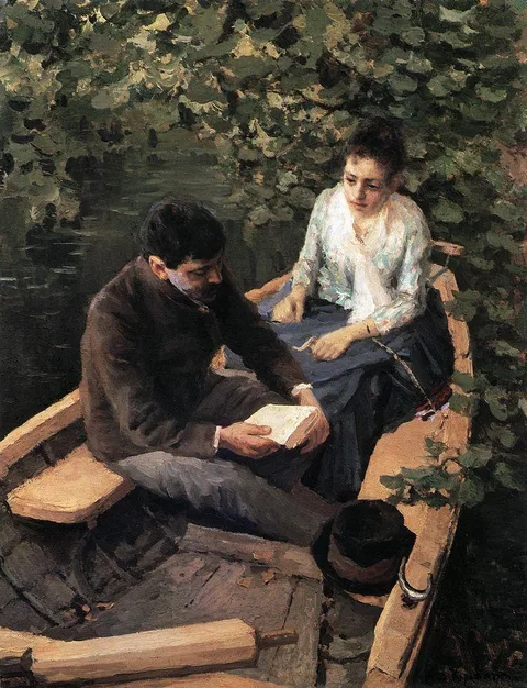 Konstantin Korovin, In the boat