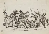 George Cruikshank, A group of figures