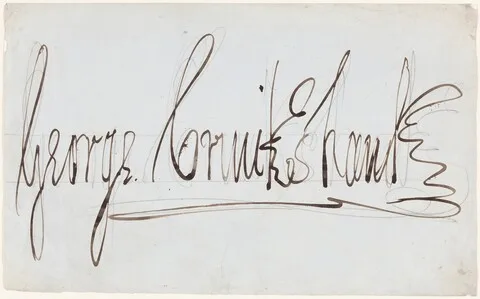 George Cruikshank, George Cruikshank (decorative signature)