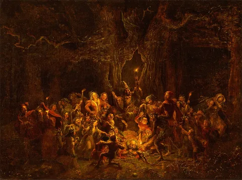 George Cruikshank, Herne's Oak from 'The Merry Wives of Windsor,' V, v