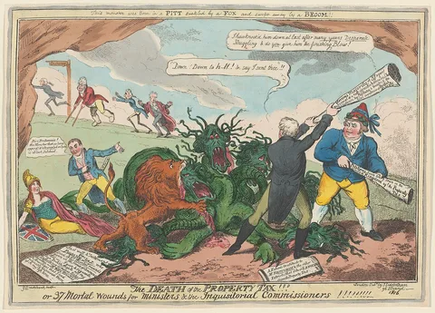 George Cruikshank, The Death of Property Tax!!!