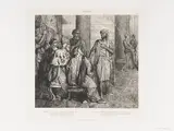 Théodore Chassériau, "She lov'd me for the dangers I had pass'd": plate 3 from Othello (Act 1, Scene 3)