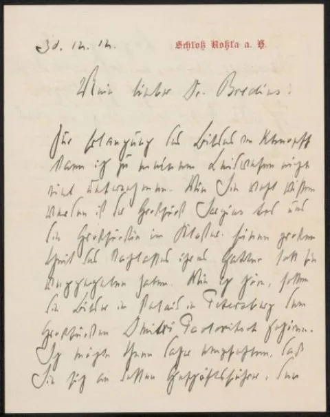 Fernand Khnopff, Brief aan Abraham Bredius