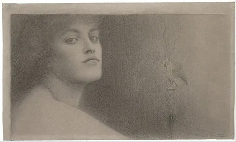 Fernand Khnopff, Study for "The Offering"