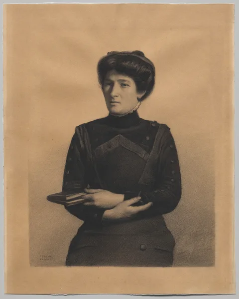 Fernand Khnopff, Portrait of Madame Jules Ricard, née Augustine Bulteau