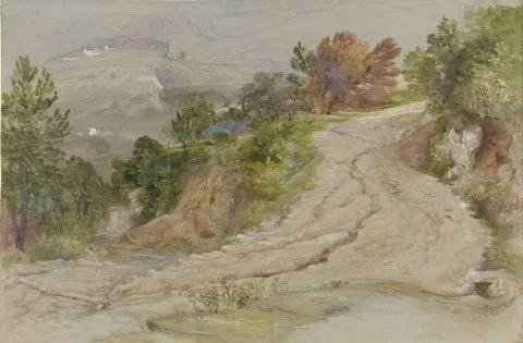 Samuel Palmer, Weg in een Italiaans berglandschap