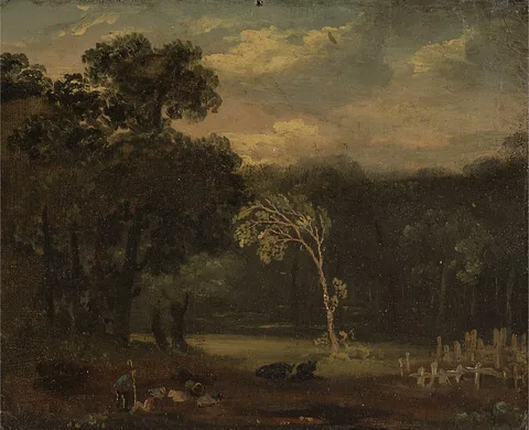 Samuel Palmer, Sketch from Nature in Sion Park