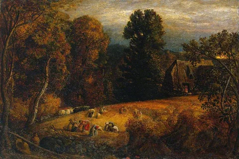 Samuel Palmer, The Gleaning Field