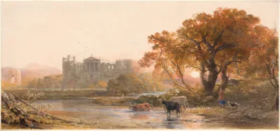Samuel Palmer, Evening in Italy—the Deserted Villa