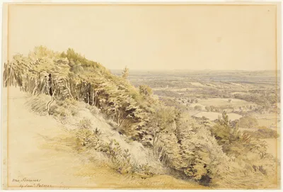 Samuel Palmer, View from Wilmots Hill, Kent