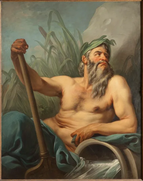 Charles André van Loo, River God