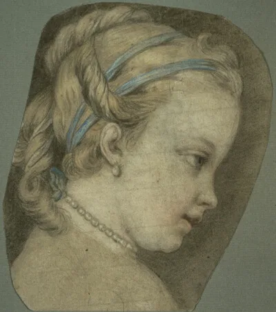 Charles André van Loo, Young Girl Facing to the Right