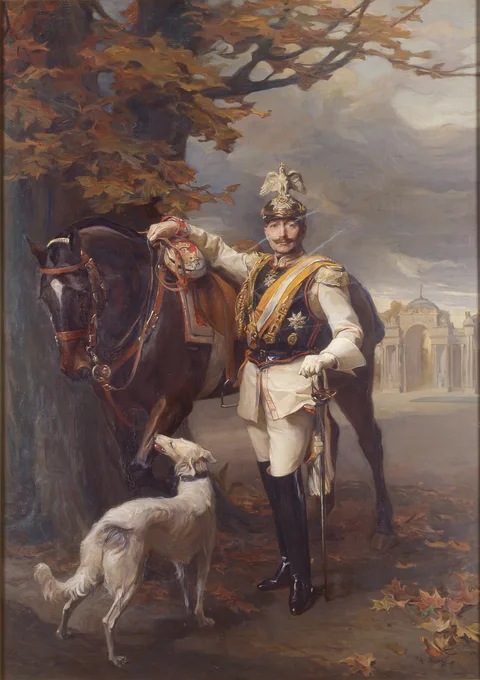Philip de László, Kaiser Wilhelm II, in the background the Communs