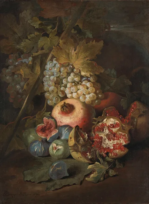 Abraham Brueghel, Still life with fruit