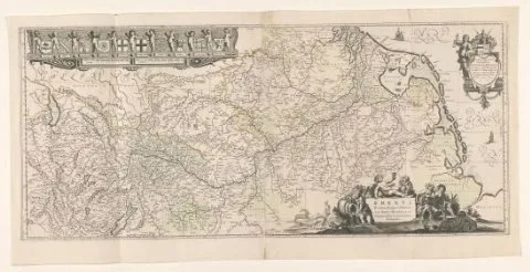 Willem Blaeu, Kaart van het stroomgebied van de Rijn