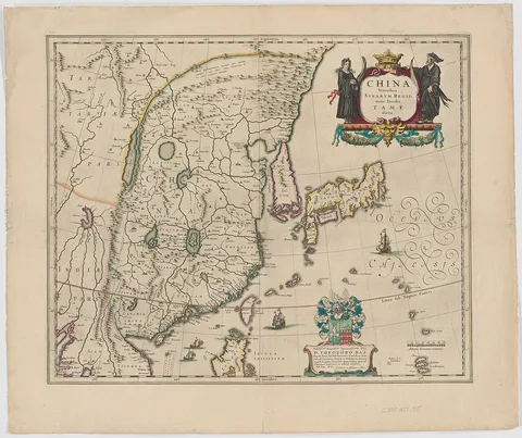 Willem Blaeu, China Veteribus Sinarum Regio Nunc Incolis Tame Dicta