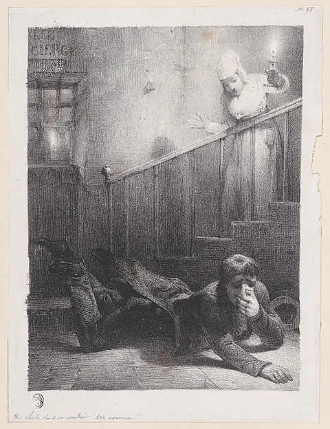 Alexandre-Gabriel Decamps, A Fall Down the Stairs