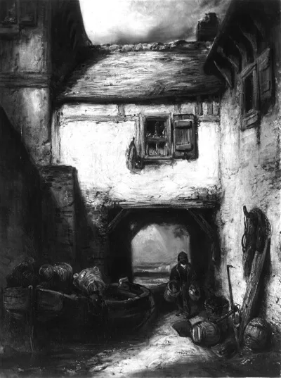 Alexandre-Gabriel Decamps, Courtyard
