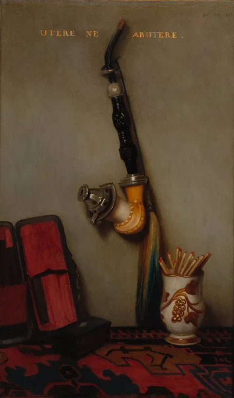 Alexandre-Gabriel Decamps, Still Life with Pipe and Matches