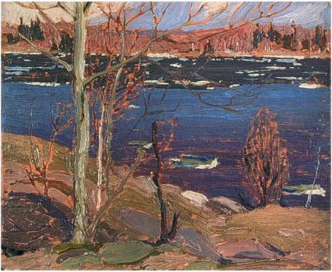 Tom Thomson, The Opening of the Rivers: Sketch for "Spring Ice"