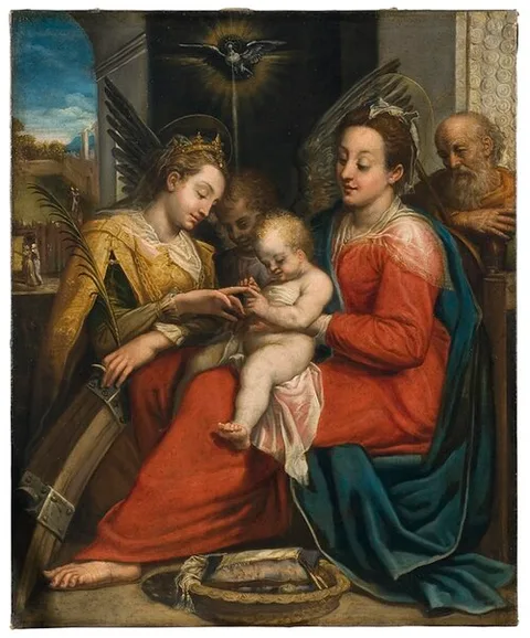 Denys Calvaert, The Mystic Marriage of St Catherine
